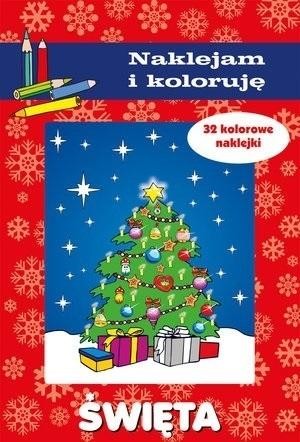 okładka Święta. Naklejam i koloruję książka | Aleksander Małecki, Anna Wiśniewska