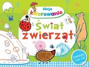 okładka Akcja kolorowanie! Świat zwierząt książka | Anna Wiśniewska