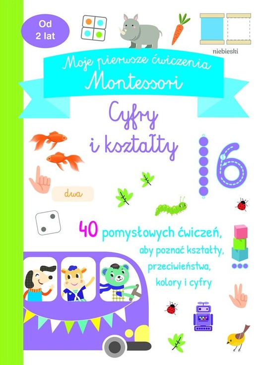 okładka Moje pierwsze ćwiczenia Montessori książka | Praca Zbiorowa