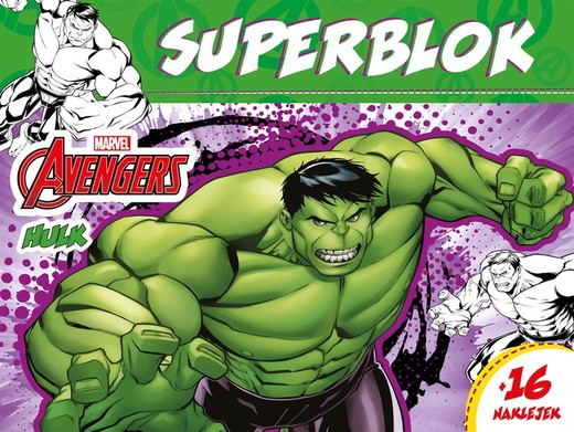 okładka Superblok. Marvel Avengers Hulk książka | Praca Zbiorowa