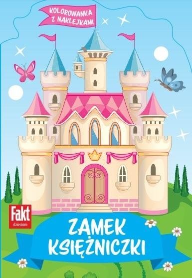 okładka Zamek księżniczki. Kolorowanka z naklejkami książka | Praca Zbiorowa