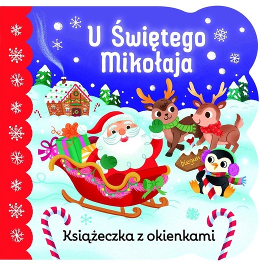 okładka Książeczka z okienkami. U Świętego Mikołaja książka | Berry-Byrd Holly