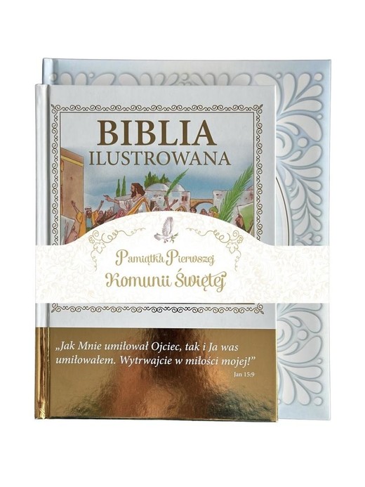 okładka Pakiet: Biblia ilustrowana/Pamiątka Komunii książka | Praca Zbiorowa
