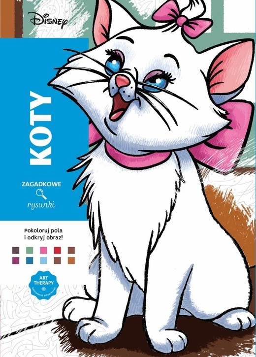 okładka Art Therapy. Disney Koty. Kolorowanka antystresowa książka | Alexandre Karam