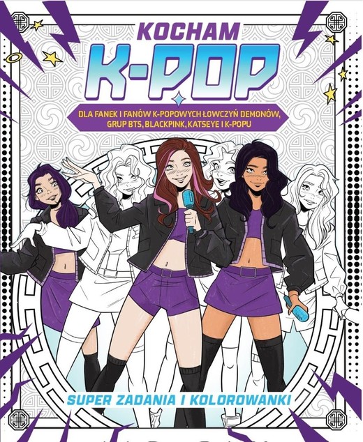 okładka Kocham k-pop. Super zadania i kolorowanki książka | Praca Zbiorowa
