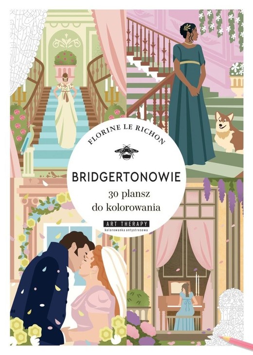 okładka Art therapy. Bridgertonowie. Kolorowanka... książka | Florine LeRichon