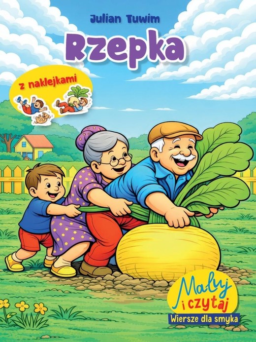 okładka Maluj i czytaj. Wiersze dla smyka. Rzepka książka | Julian Tuwim