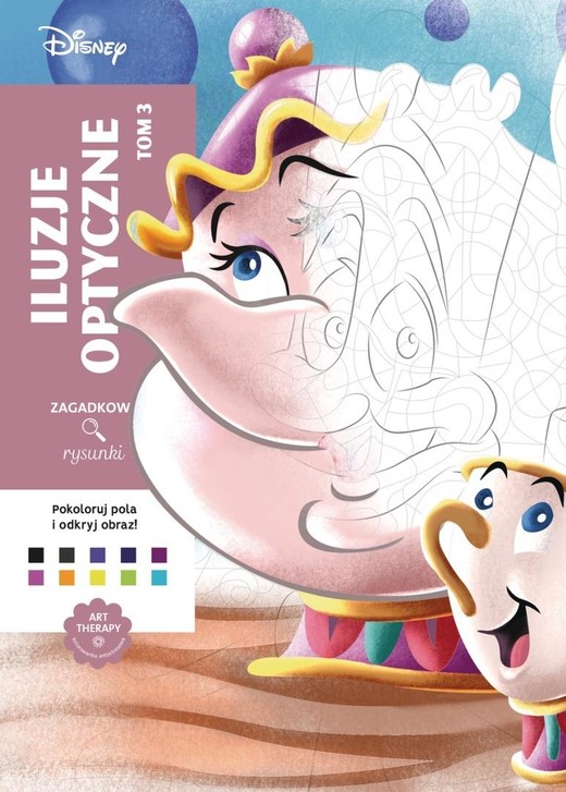 okładka Kolorowanka antystresowa. Disney. Iluzje... książka | Eugenie Varone