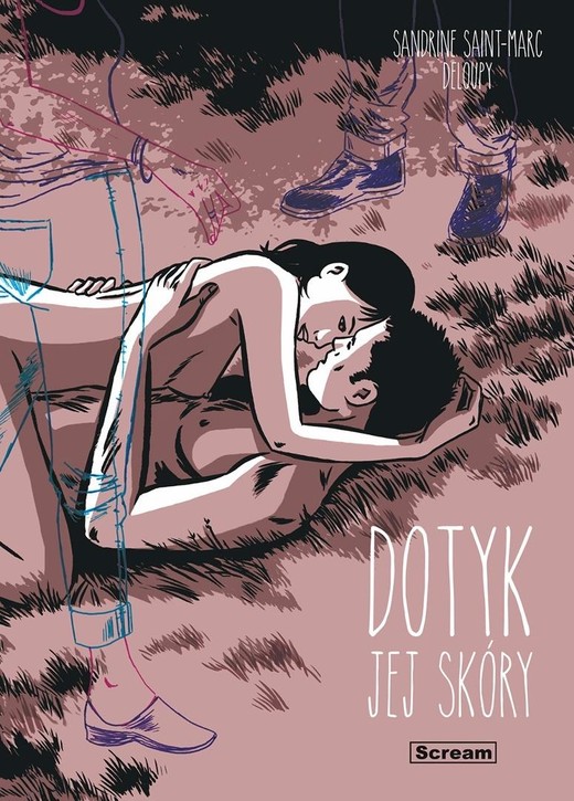 okładka Dotyk jej skóry książka | Deloupy, Sandrine Saint-Marc