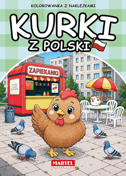 okładka Kurki z Polski. Kolorowanka z naklejkami książka | Maciej Ratajczyk