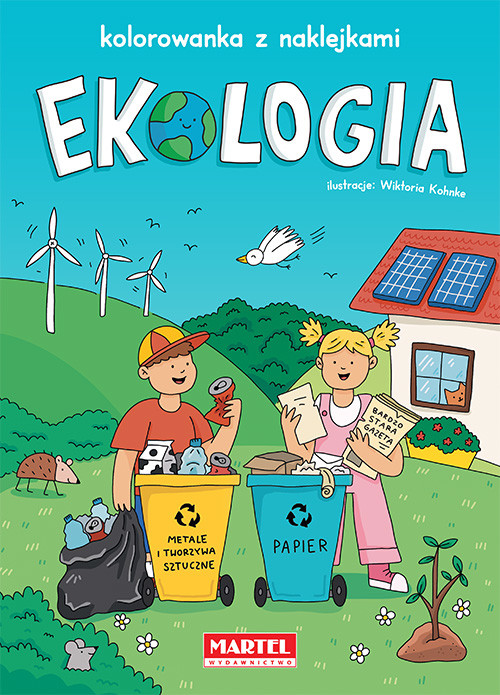 okładka Ekologia. Kolorowanka z naklejkami książka | Wiktoria Kohnke