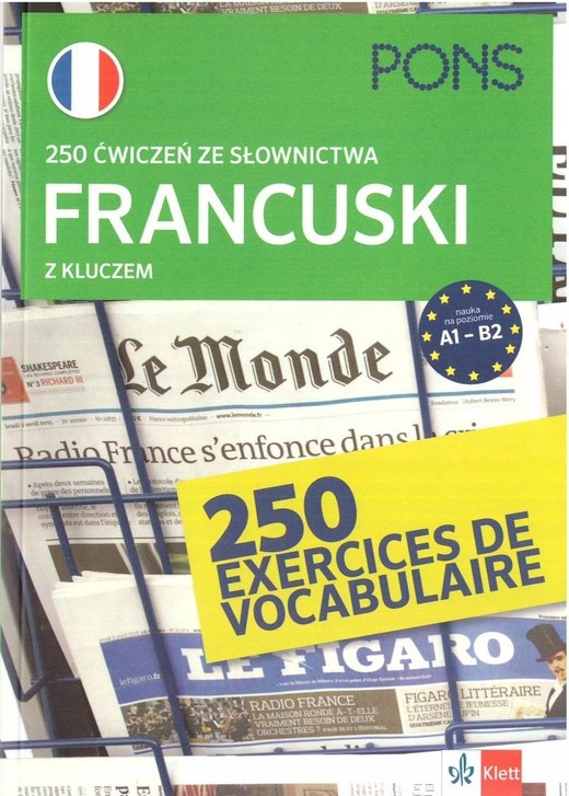 okładka 250 ćwiczeń ze słownictwa. Francuski A1-B2 w.4 książka | Isabelle Langenbach