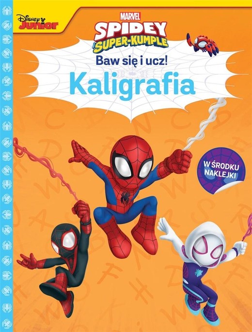 okładka Baw się i ucz! Kaligrafia Marvel Spidey... książka | Siwak Ilona
