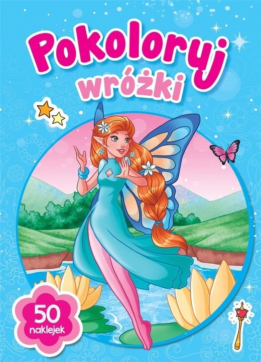 okładka Pokoloruj wróżki książka