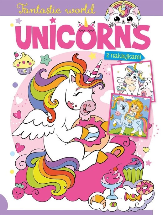 okładka Fantastic world. Unicorns książka | Praca Zbiorowa