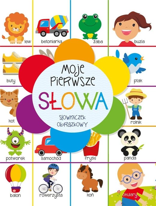 okładka Moje pierwsze słowa. Słowniczek obrazkowy książka | Beata Piwko