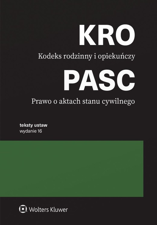 okładka Kodeks rodzinny i opiekuńczy. Prawo o aktach stanu cywilnego wyd. 2026 książka | Opracowanie zbiorowe