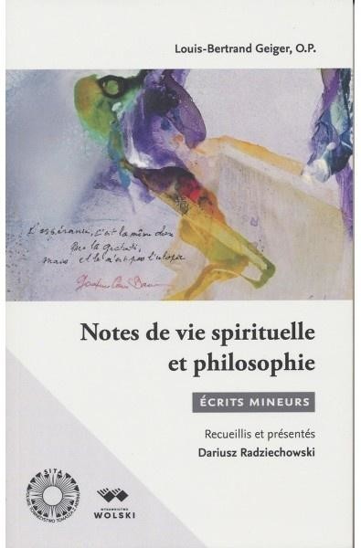 okładka Notes de vie spirituelle et philospohie książka | Louis-Bertrand Geiger