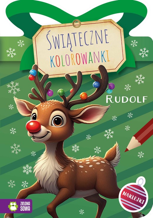 okładka Rudolf. Świąteczne kolorowanki książka | Opracowanie zbiorowe