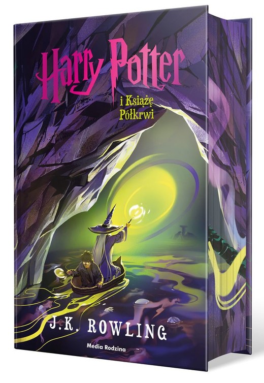 okładka Harry Potter i Książę Półkrwi. Polska okładka z barwionymi brzegami książka | J.K. Rowling