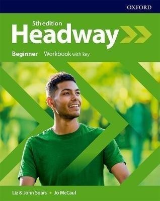okładka Headway 5E Beginner WB + key OXFORD książka | Jo McCall