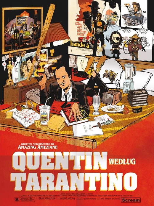okładka Quentin według Tarantina książka | Amazing Ameziane