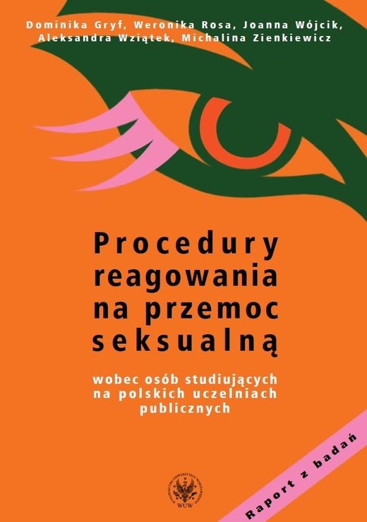 okładka Procedury reagowania na przemoc seksualną wobec... książka | Praca Zbiorowa