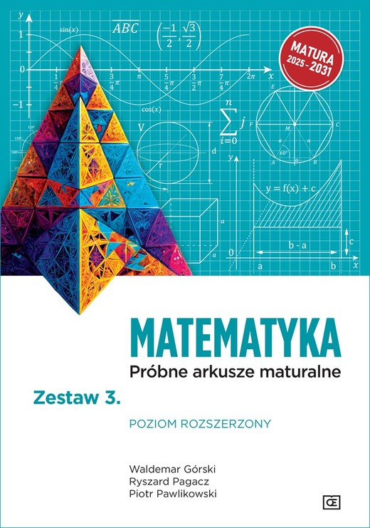 okładka MATEMATYKA. Próbne arkusze maturalne. Zestaw 3. Poziom rozszerzony książka | Pagacz Ryszard