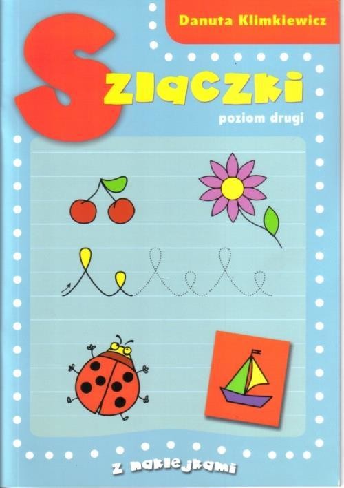 okładka Szlaczki. Poziom drugi z naklejkami książka | Danuta Klimkiewicz