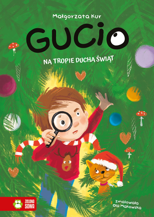 okładka Gucio na tropie ducha świąt. Gucio książka | Małgorzata Kur