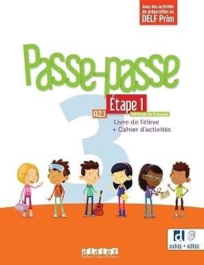 okładka Passe-Passe 3 etape 1 podr. + ćw. + online A2.1 książka | Le NaourMagali, Pozzana Laurent, Agnes Gallezot