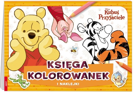 okładka Disney Kubuś i przyjaciele. Księga kolorowanek książka | Praca Zbiorowa