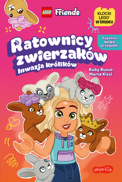 okładka Ratownicy zwierzaków. Inwazja królików. Książki LEGO® książka | Ruby Russo