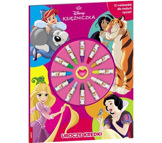 okładka Disney Księżniczka Urocze kredki CRA-9103 książka