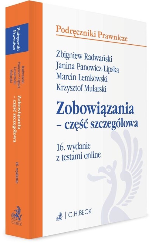 okładka Zobowiązania - część szczegółowa z testami online książka | Praca Zbiorowa