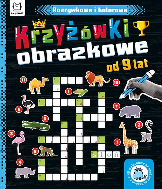 okładka Rozrywkowe i kolorowe. Od 9 lat. Krzyżówki obrazkowe książka | Beata Karlik