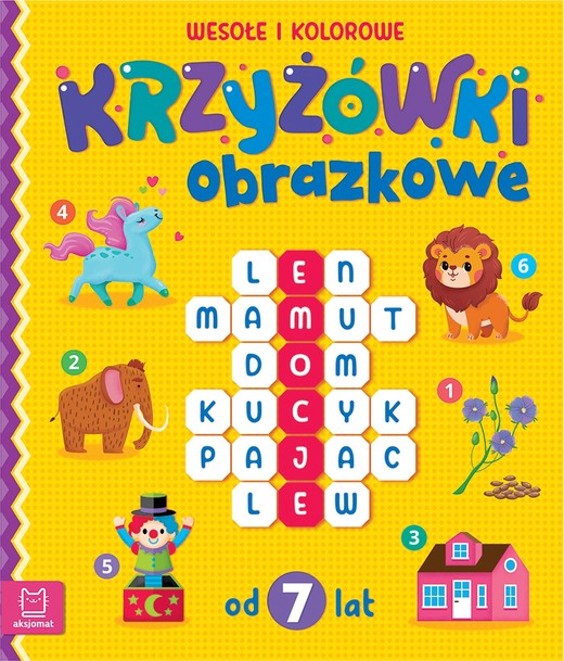 okładka Wesołe i kolorowe. Od 7 lat. Krzyżówki obrazkowe książka | Beata Karlik