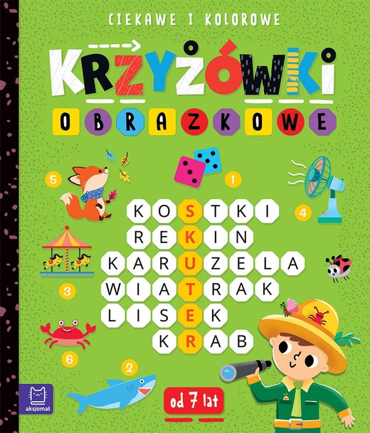 okładka Ciekawe i kolorowe. Od 7 lat. Krzyżówki obrazkowe książka | Beata Karlik