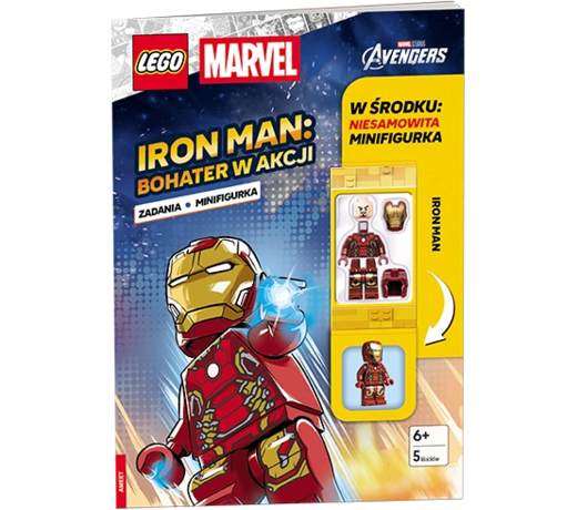 okładka LEGO Avengers Iron Man bohater w akcji LNC-5703Y książka