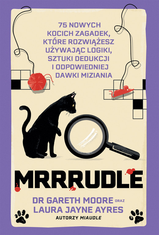 okładka Mrrrudle. 75 nowych kocich zagadek kryminalnych książka | Moore Gareth, Laura JayneAyres