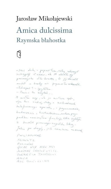 okładka Amica dulcissima. Rzymska błahostka książka | Jarosław Mikołajewski