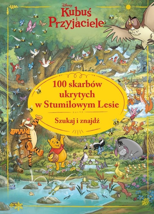 okładka 100 skarbów ukrytych w Stumilowym Lesie książka | Andrea Greppi