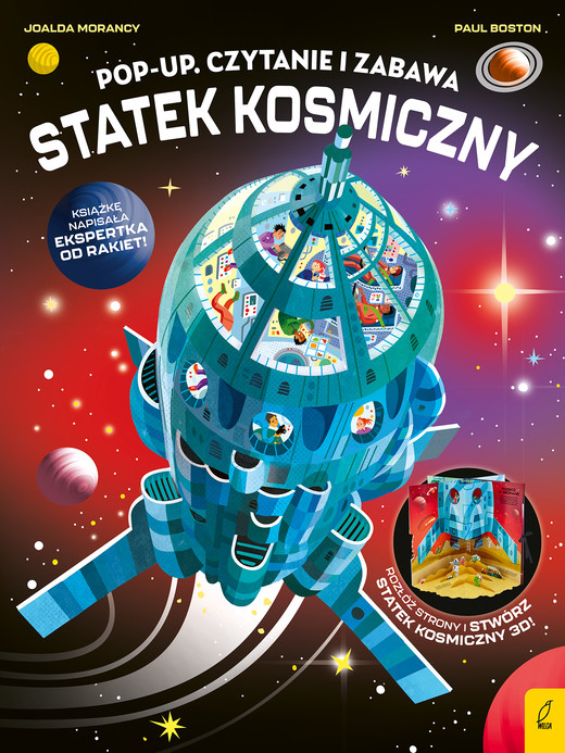 okładka Statek kosmiczny. Pop-Up. Czytanie i zabawa książka | Joalda Morancy