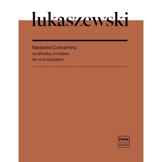okładka Neopolis concertino na altówkę i fortepian książka | Łukaszewski Paweł