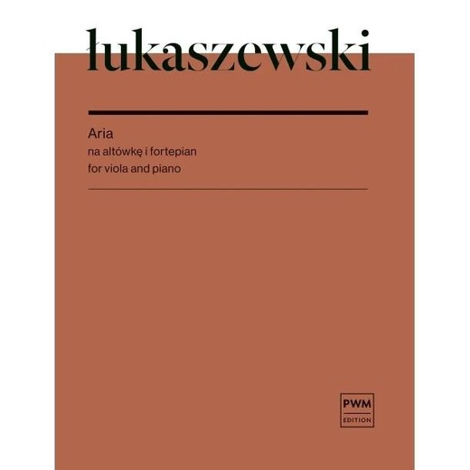 okładka Aria na altówkę i fortepian książka | Łukaszewski Paweł