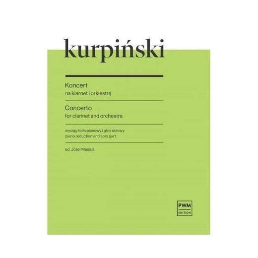 okładka Koncert klarnetowy B-dur wyciąg fortepianowy i... książka | Karol Kurpiński