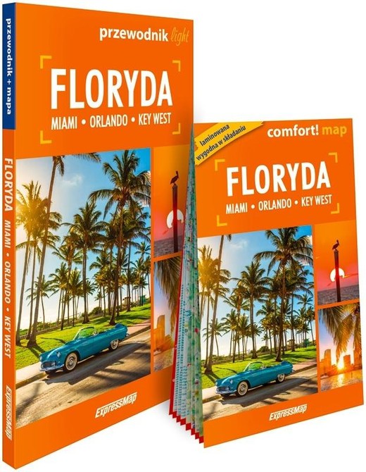 okładka Floryda i Miami 2w1 light: przewodnik + mapa książka | Piotr Jabłoński