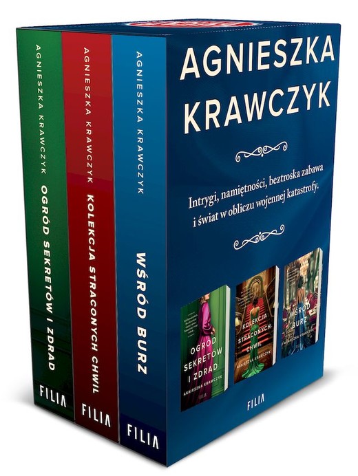 okładka Pakiet Wśród burz / Kolekcja straconych chwil / Ogród sekretów i zdrad książka | Agnieszka Krawczyk