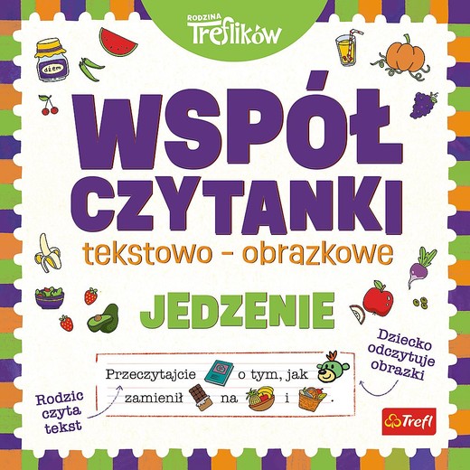 okładka Współczytanki. Jedzenie. Rodzina Treflików książka | Martyna Jelonek
