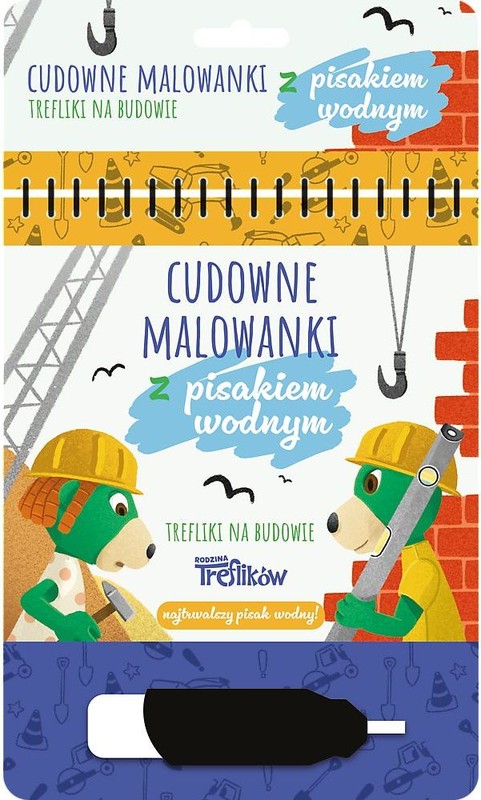 okładka Trefliki na budowie. Pisak wodny książka | Martyna Jelonek